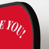 トランプすごいヒーローパーソナライズピックボールパドル ピックルボールラケット (左詳細)