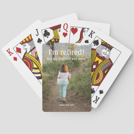 トランプだ退職した トランプ (裏面)