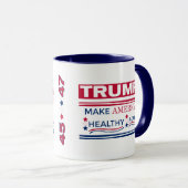 トランプでアメリカを再び健康にする マグカップ (正面右)