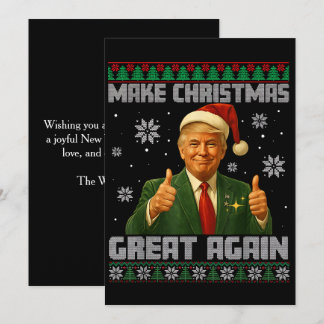 トランプでクリスマスをもっと素晴らしいものに ブラック シーズンカード