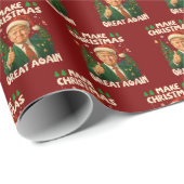 トランプでクリスマスを再び素晴らしいものに ラッピングペーパー (ロールコーナー)