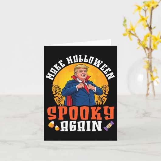 トランプでハロウィンを再び怖く面白いドラキュラコ カード (黄色い花)