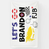 トランプでブランドンを行こう 横断幕 (縦)