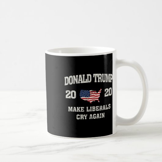 トランプでリベラルがまた泣く 選挙 コーヒーマグカップ (右)