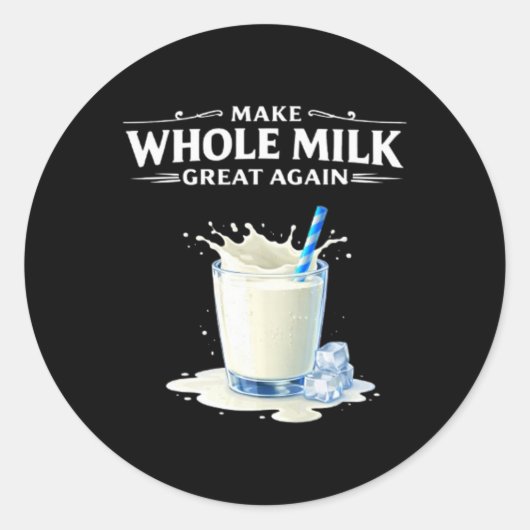 トランプで全乳を偉大にしよう ラウンドシール (正面)