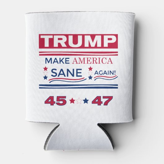 トランプで再びアメリカを正気にする 缶クーラー (正面)