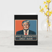トランプで陰謀論を再び偉大に 3 カード (黄色い花)