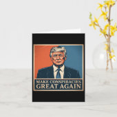 トランプで陰謀論を再び偉大に 7 カード (黄色い花)