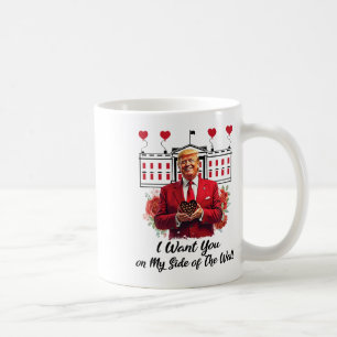 トランプとチョコレートの花を私の側で欲しい コーヒーマグカップ
