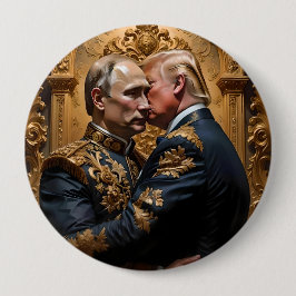 トランプとプーチン抱擁 缶バッジ