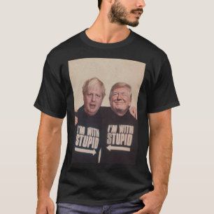 トランプとボリス・ジョンソン – I_mと愚か者 Tシャツ