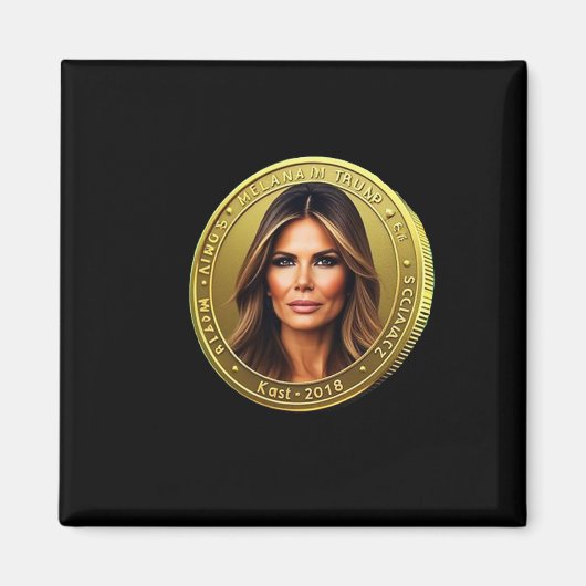 トランプとメラニアの通貨がミームコイン「Trum」を発表 マグネット (正面)