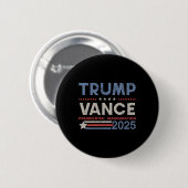 トランプとヴァンス 大統領就任式 2025年 缶バッジ (正面&裏面)