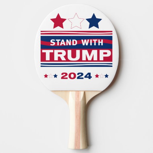 トランプと共に立て~2024~MAGA 卓球ラケット (正面)