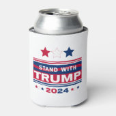 トランプと共に立て~2024~MAGA 缶クーラー (缶正面)