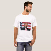 トランプと国旗のTシャツ Tシャツ (正面フル)
