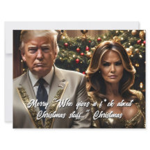 トランプと妻「誰が与えF*ck」クリスマス