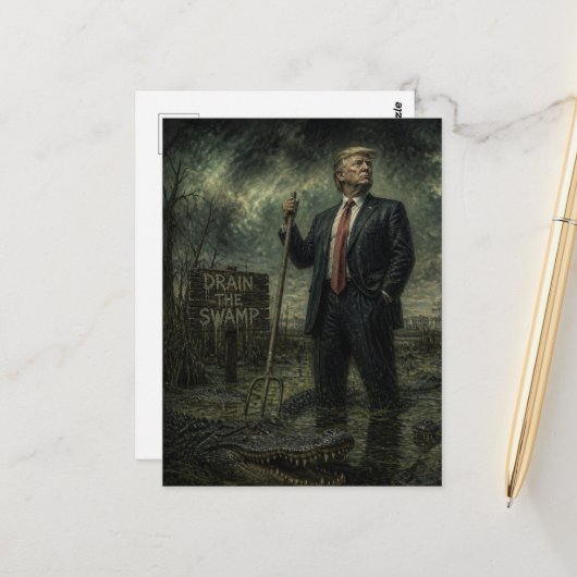 トランプと沼 ポストカード (正面/裏面インサイチュ)