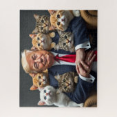 トランプと猫のジグソーパズル ジグソーパズル (縦)