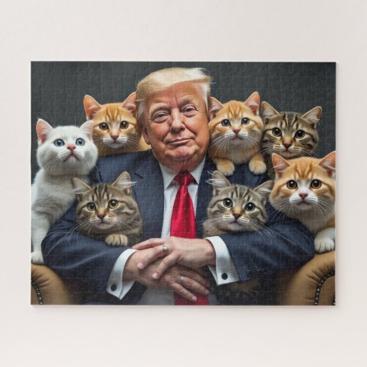 トランプと猫のジグソーパズル ジグソーパズル (横)