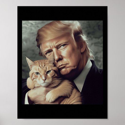 トランプと猫 – トおもしろいランプ猫ミーム ポスター (正面)