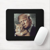 トランプと猫 – トおもしろいランプ猫ミーム マウスパッド (マウス)