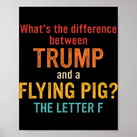 トランプと空飛ぶPの違いは何でしょう ポスター (正面)