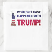 トランプと起きなかっただろう! 長方形シール (バッグ)