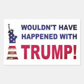 トランプと起きなかっただろう! 長方形シール (正面)
