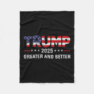 トランプと2025年素晴らしの新しいゴール政治 フリースブランケット