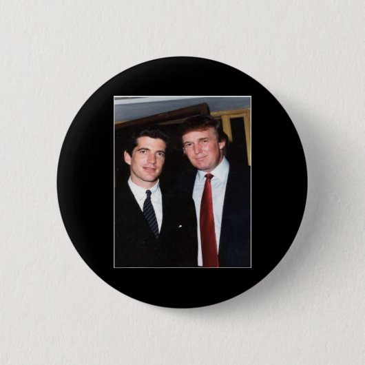 トランプとJfk匿名 缶バッジ (正面)