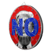 トランプなし（赤と青） ダーツボード (正面右)