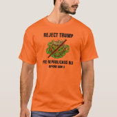 トランプにノー Tシャツ (正面)