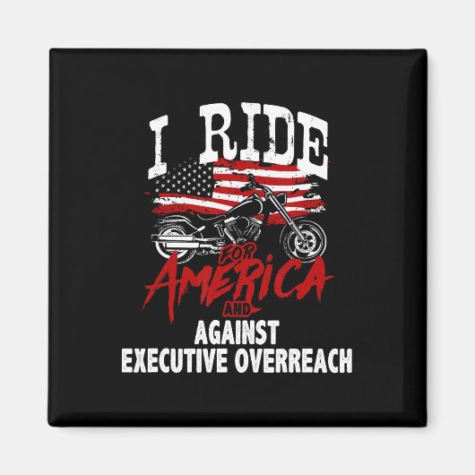 トランプに反対するバイク乗り、行政府の過剰反応に抵抗 マグネット (正面)