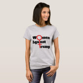 トランプに反対する女性のTシャツ Tシャツ (正面フル)