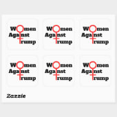 トランプに反対する女性ステッカー スクエアシール (シート)