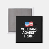 トランプに反対する退役軍人たち -  マグネット (正面/裏面)