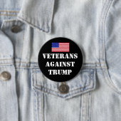 トランプに反対する退役軍人のバッジ 缶バッジ (インサイチュ)