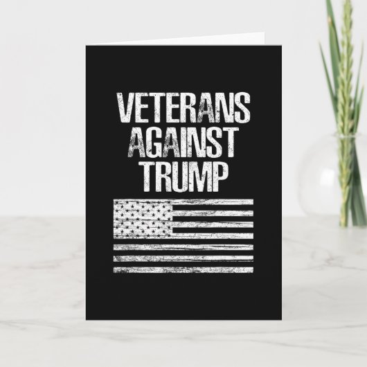 トランプに反対する退役軍人 カード (正面)
