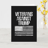 トランプに反対する退役軍人 カード (黄色い花)
