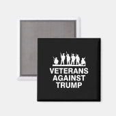 トランプに反対する退役軍人 マグネット (正面/裏面)