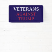 トランプに反対する退役軍人 横断幕 (インサイチュ)