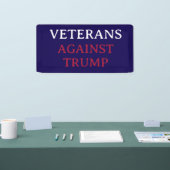トランプに反対する退役軍人 横断幕 (トレードショー)
