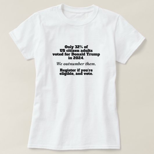 トランプに反対 抗議する 王様は要らない Tシャツ (デザイン正面)