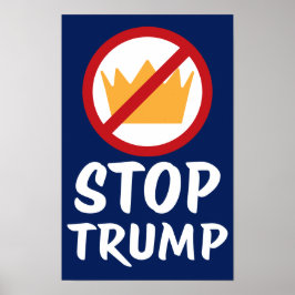 トランプに反対 NO KINGS STOP TRUMP | RYBl | 抗議 ポスター