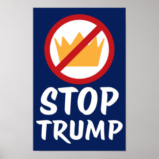 トランプに反対 NO KINGS STOP TRUMP | RYBl | 抗議 ポスター