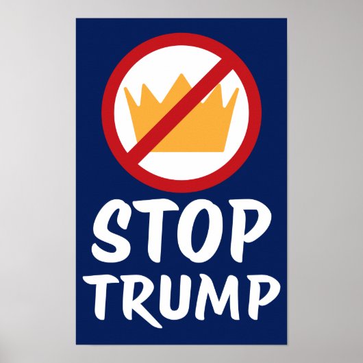 トランプに反対 NO KINGS STOP TRUMP | RYBl | 抗議 ポスター (正面)