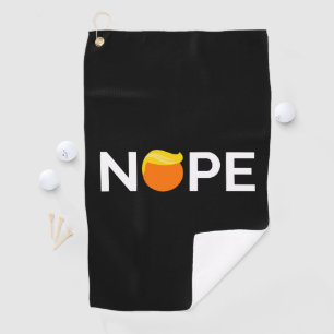 トランプに反対 - Nope エディション ゴルフタオル