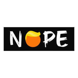 トランプに反対 - Nope エディション II フォトプリント