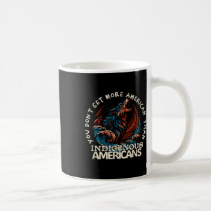 トランプに対してネイティブアメリカンを支援する コーヒーマグカップ